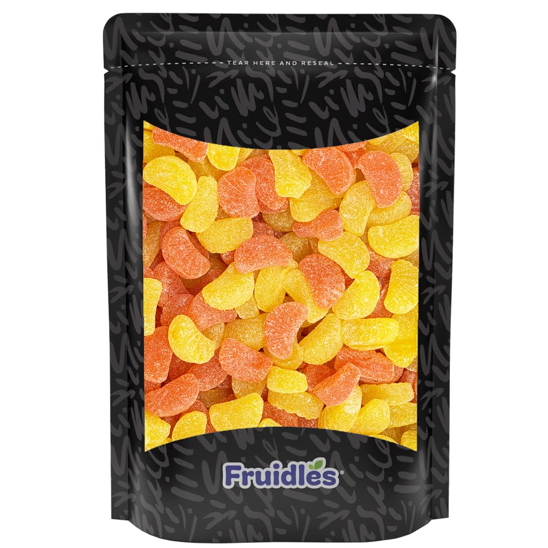 Fruidles Citrus Gummi Slices Candy, Sugar Coated Orange and Lemon Flavors, 1 Pound
