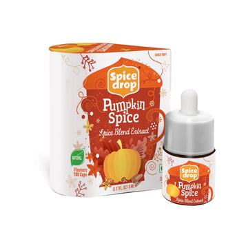 Spice Drop Pumpkin Spice Extract - Up to 180 Drops Per Bottle | Coffee, Cooking, Baking, Dessert | Rich In Quality And Aroma | N