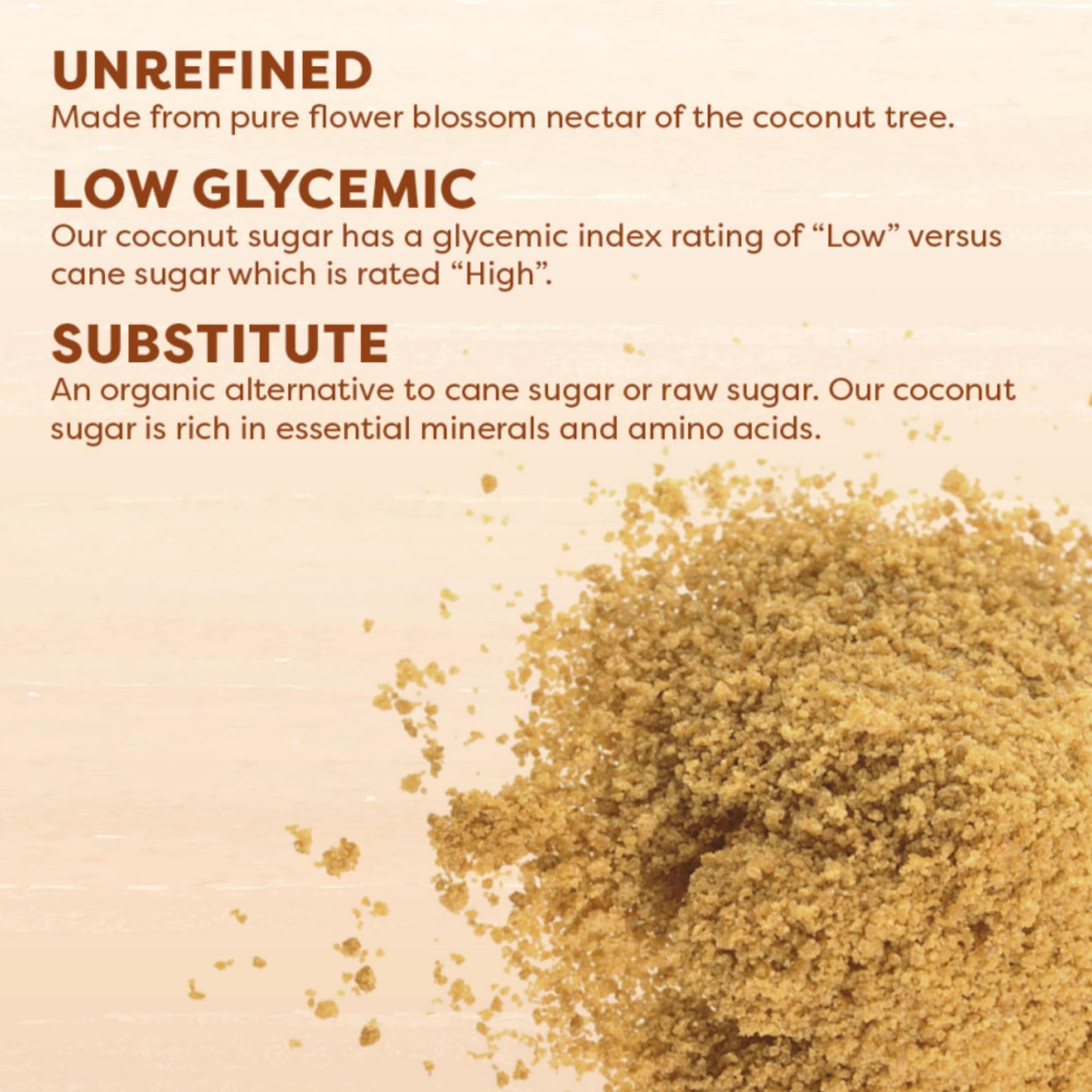 Big Tree Farms Organic Golden Coconut Sugar - Coconut Palm Sugar, Unrefined, Fine Crystals, Cane Sugar Replacement, Coconut Blos