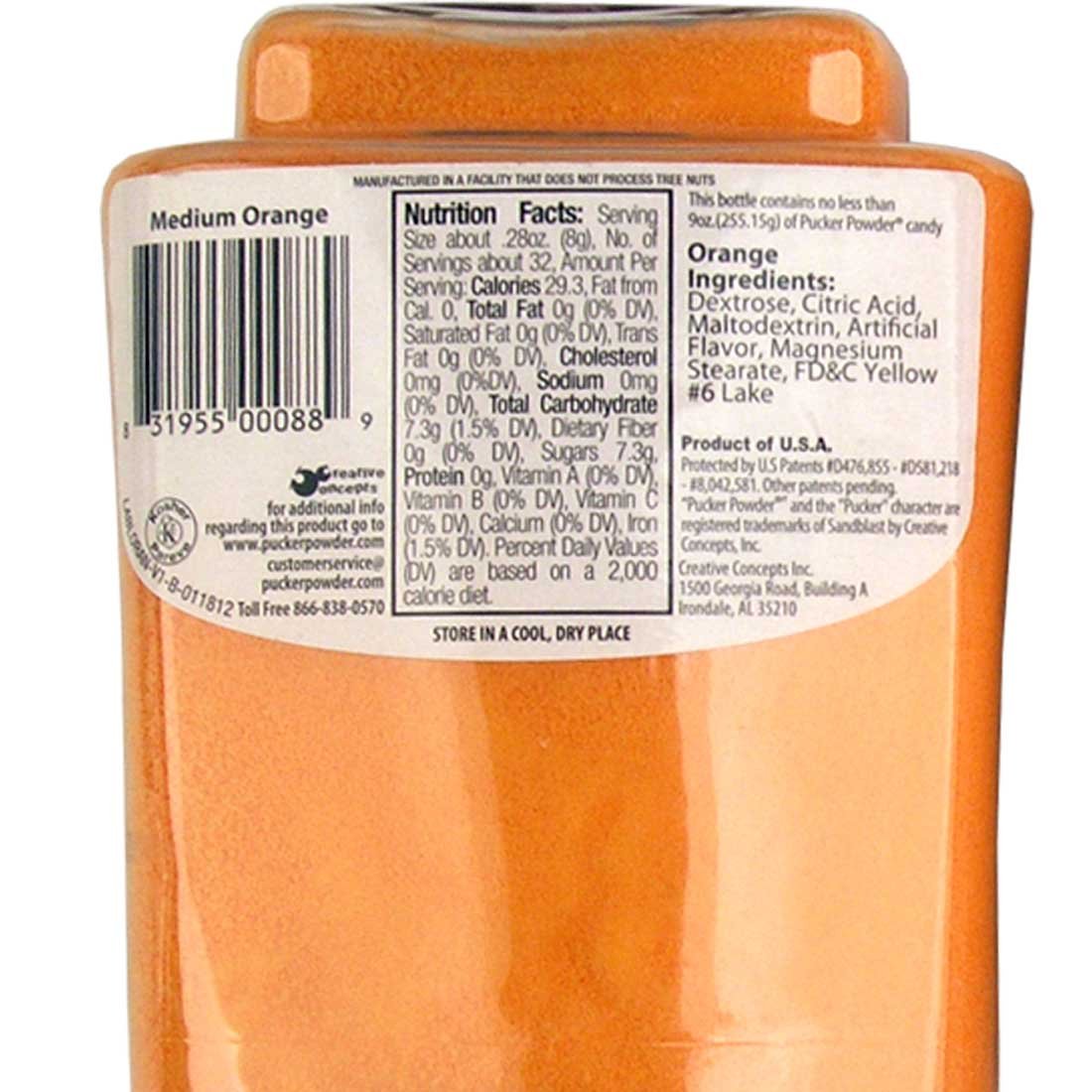Pucker Powder Sour Orange,Party Favors - Weddings - Receptions - Bridal And Baby Showers - Birthdays - Toppings - Decorations, 9