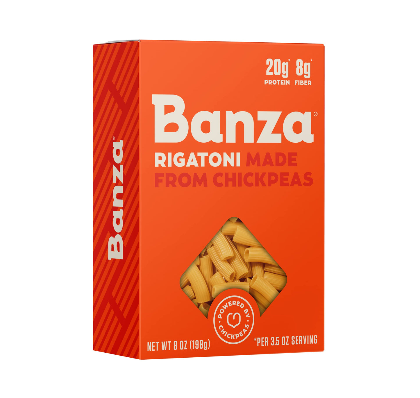 Banza Chickpea Pasta, Rigatoni - Gluten Free Healthy Pasta, High Protein, Lower Carb and Non-GMO - (Pack of 6)