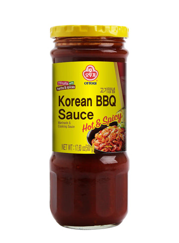 OTTOGI Authentic Korean BBQ Sauce Hot & Spicy, Marinade & Cooking Sauce 500g
