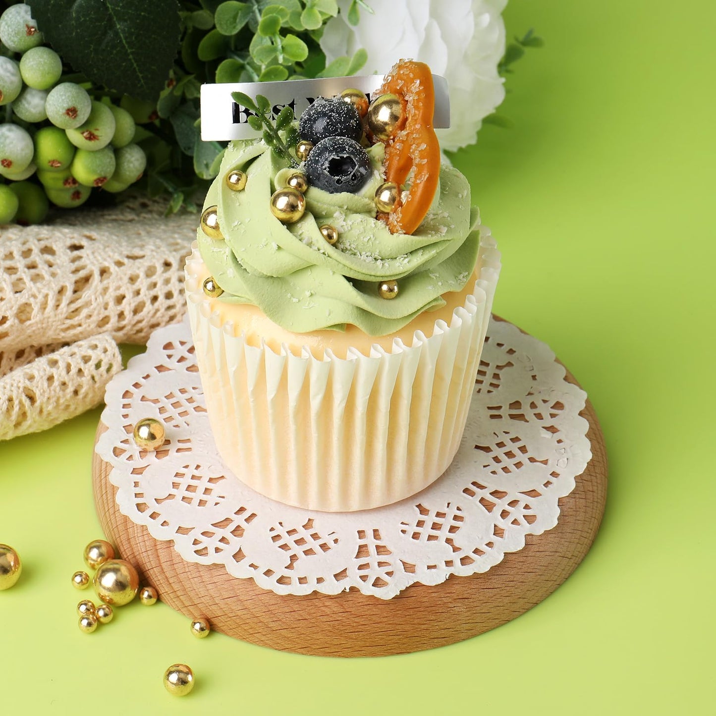 SweetGrove Edible Gold Pearl Sprinkles, Cake Decorating Sugar, 310g/11oz, for Cupcakes & Cookies, Wedding & Holiday Baking