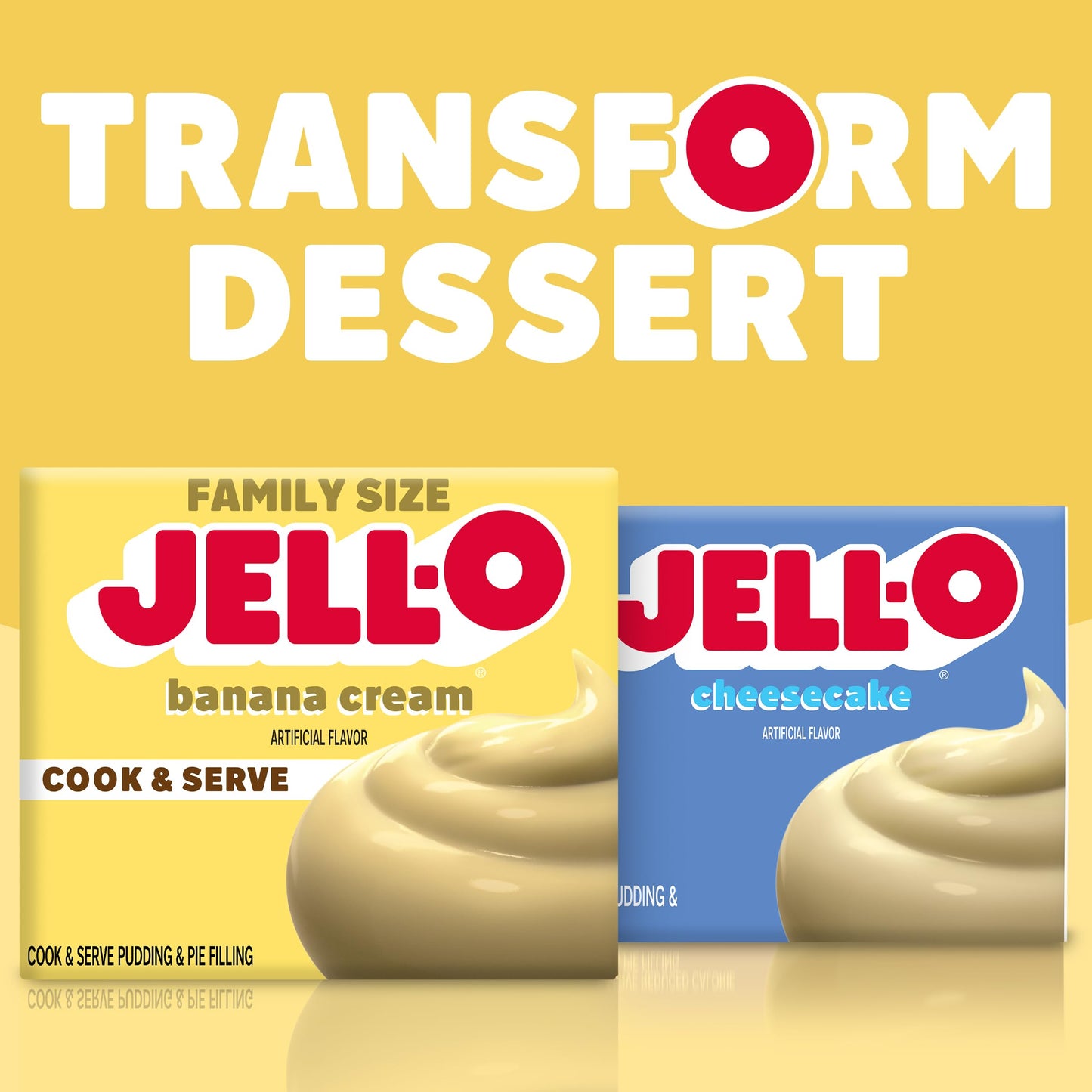 Jell-O Banana Cream Cook & Serve Pudding & Pie Filling (3 Oz Boxes, Pack Of 24)