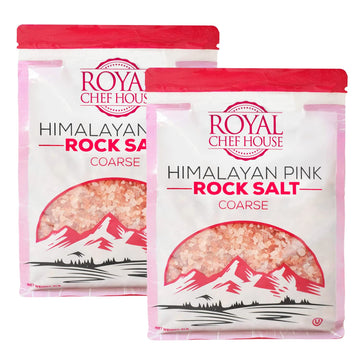 Himalayan Pink Salt 5 Lbs Coarse Grain Bulk Bag - Himalayan Pure Gourmet Crystals -Suitable For Body Bath Scrubs Table Salt Grin