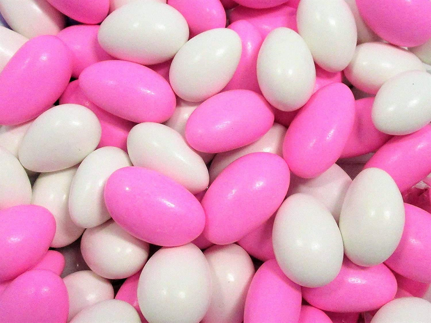 Pink & White Jordan Almonds By Its Delish, 5 Lbs Bulk | Sugared Almond Nut With Sweet Hard Candy Coating - Bulk Wedding Favors,