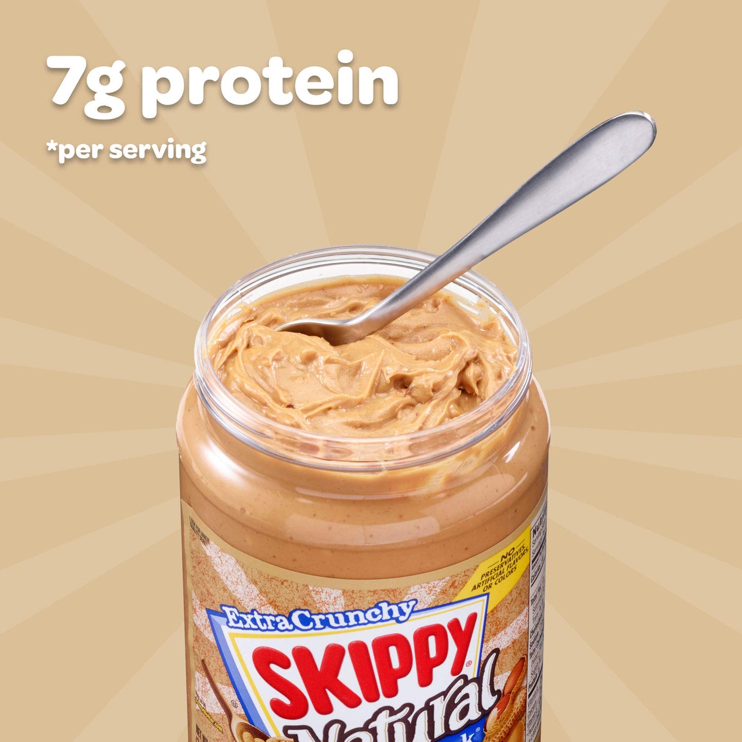 Skippy Super Chunk Natural Peanut Butter Spread, 15 Oz. (2-Pack)
