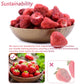 Amilutuo Freeze Dried Strawberries, Whole Dehydrated Fruit, 5.3OZ for Cereal, Salads, Granola Bars, Ice Cream