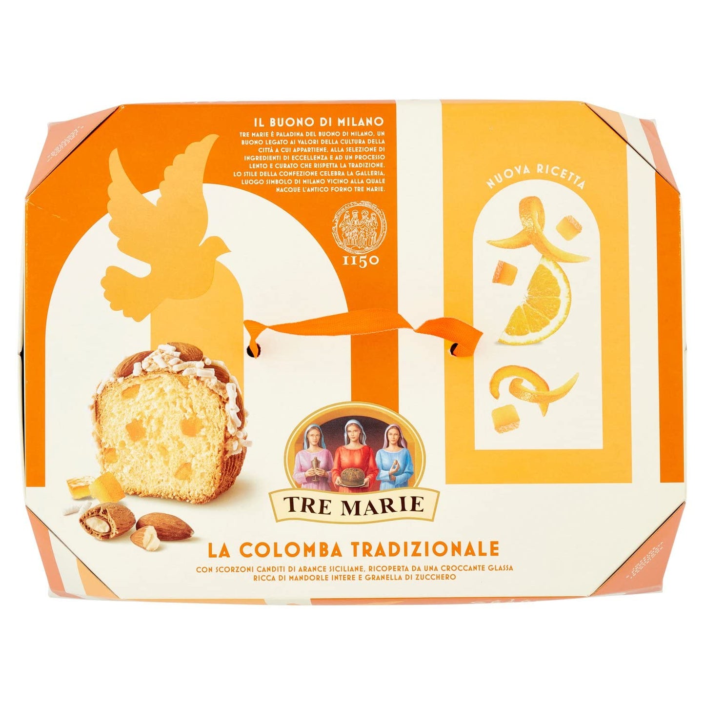 Tre Marie: Italian Easter Dove ''La Colomba'', Traditional Recipe With Sicilian Orange Peel 1000Gr/33.81Oz