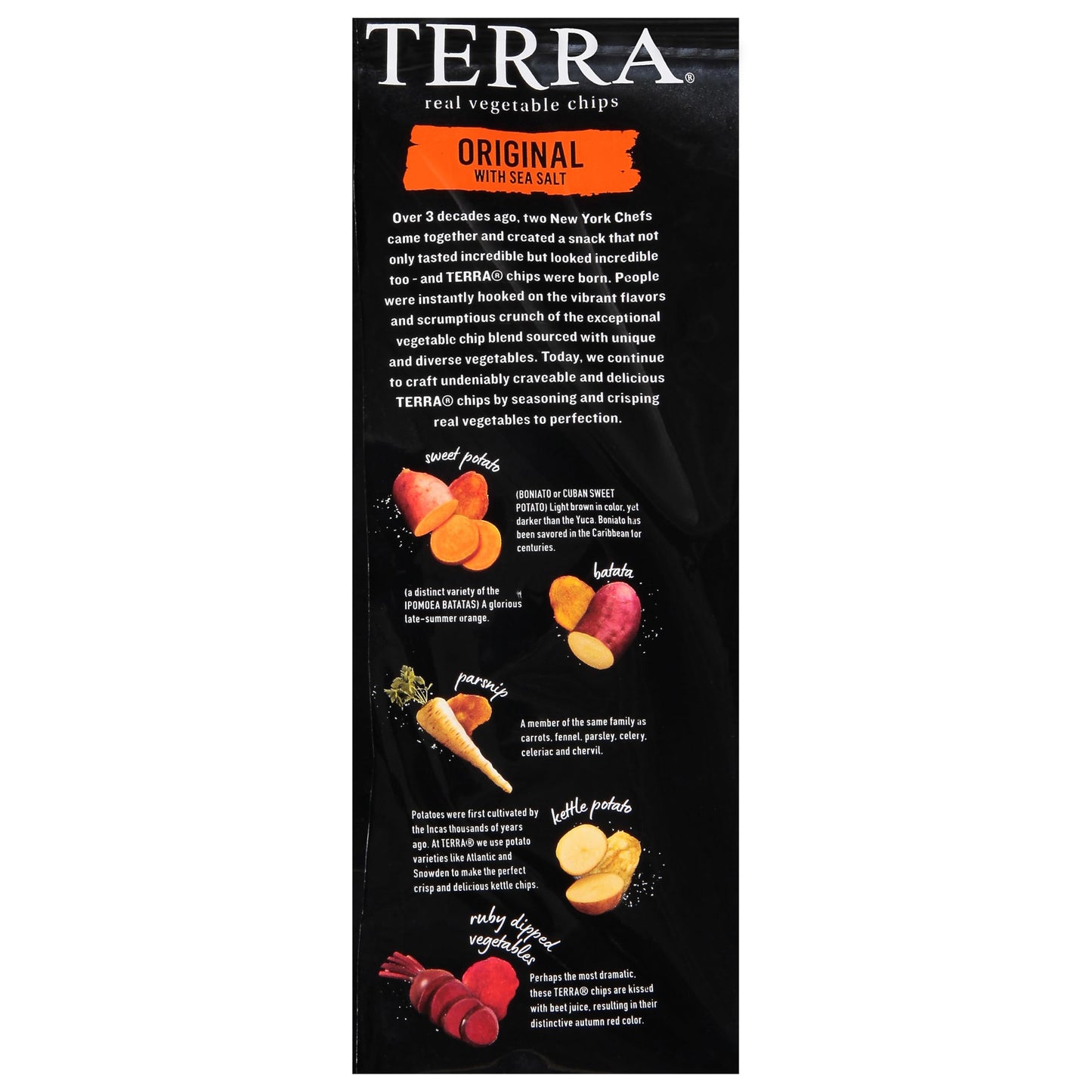 Terra Original Sea Salt Vegetable Chips, 1.5 oz, Pack of 24