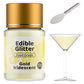Jelife Edible Glitter for Drinks - Iridescent Gold, 12 Grams, Vegan, Shimmering Brew Dust for Cocktails, Cake Decorating, and Chocolates
