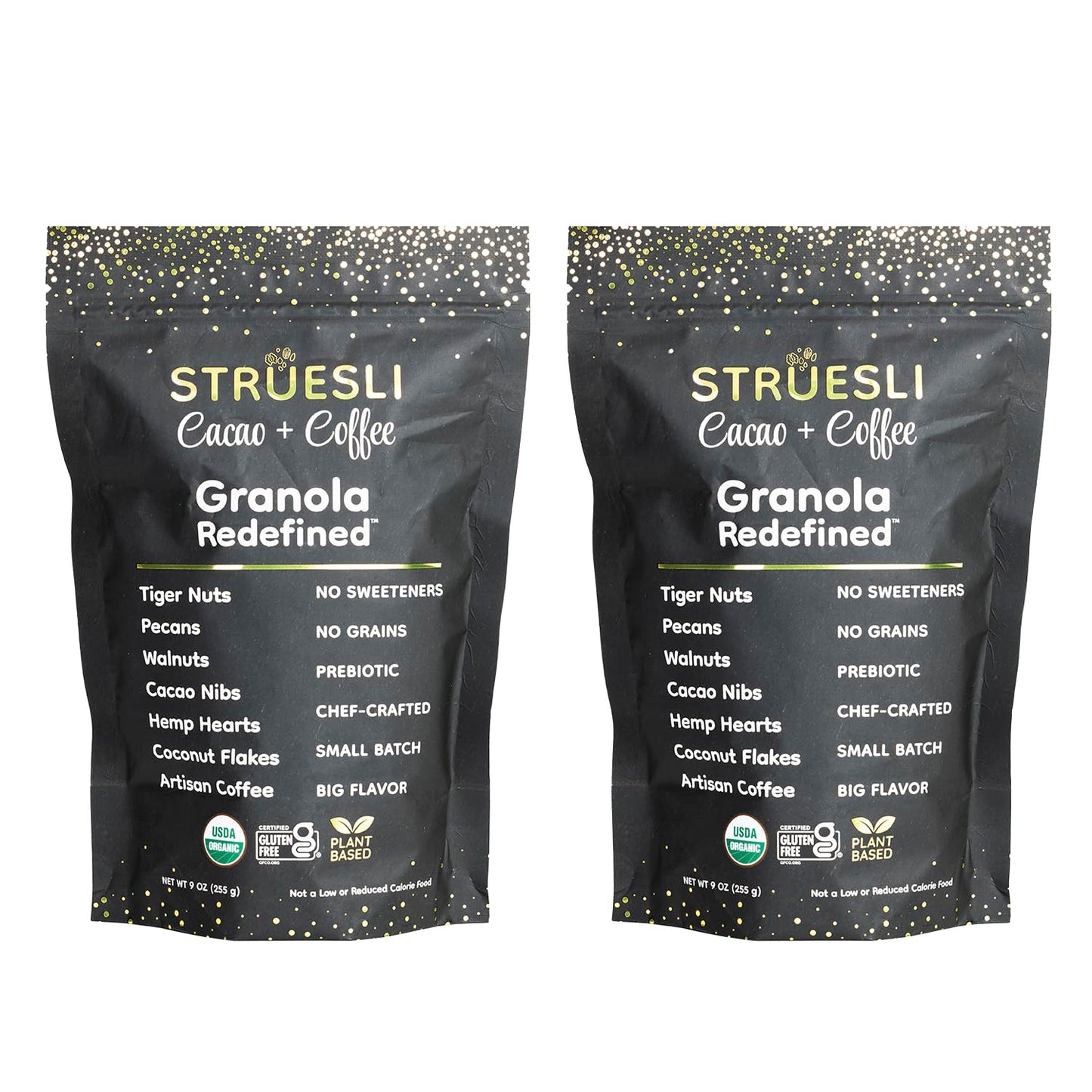 Struesli Organic Cacao Coffee Granola, Keto & Paleo Friendly, Gluten-Free, 18 Ounce (Pack of 2)