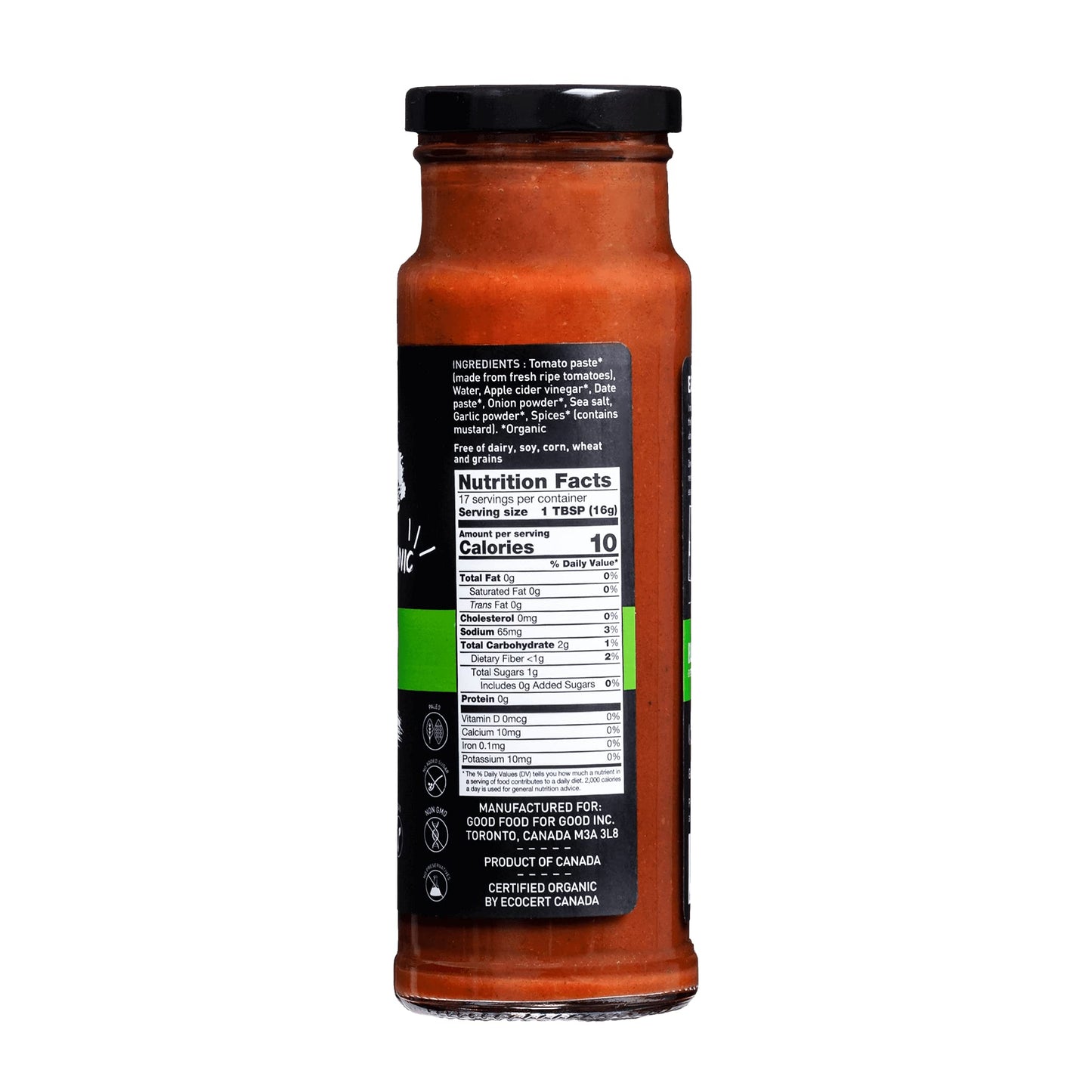 Good Food For Good Organic Ketchup Style Sauce 9.5 Oz