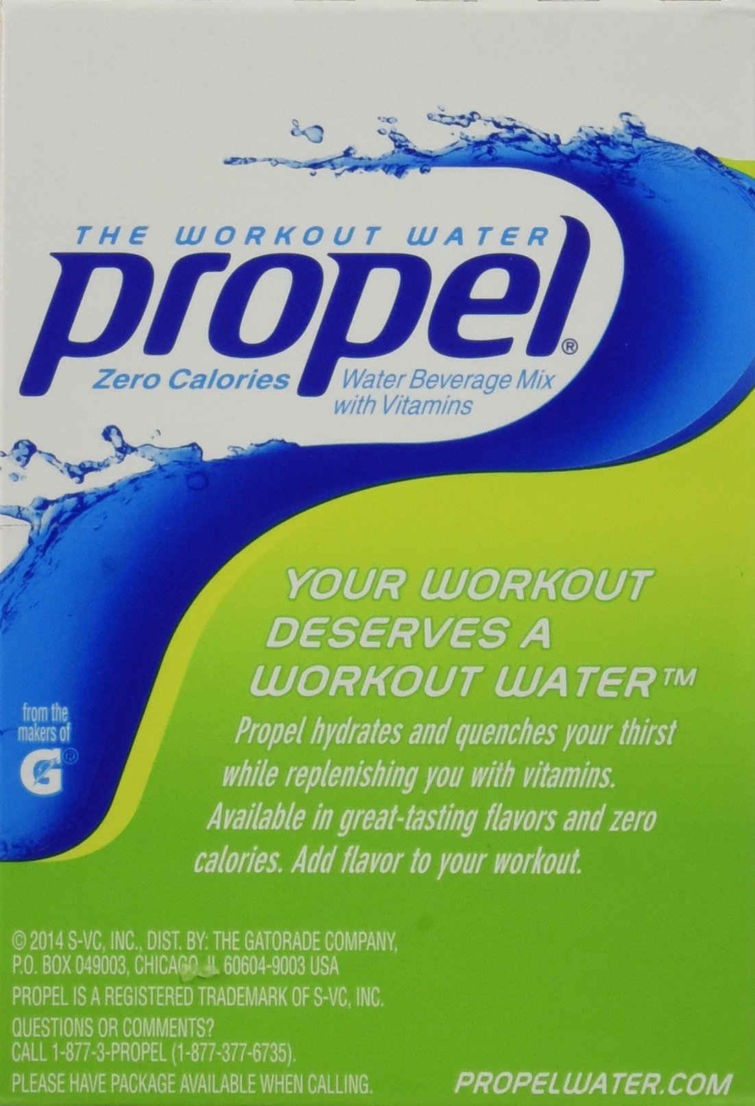 Gatorade Propel Powder Sticks Kiwi Strawberry, 10-count (Pack of 6)