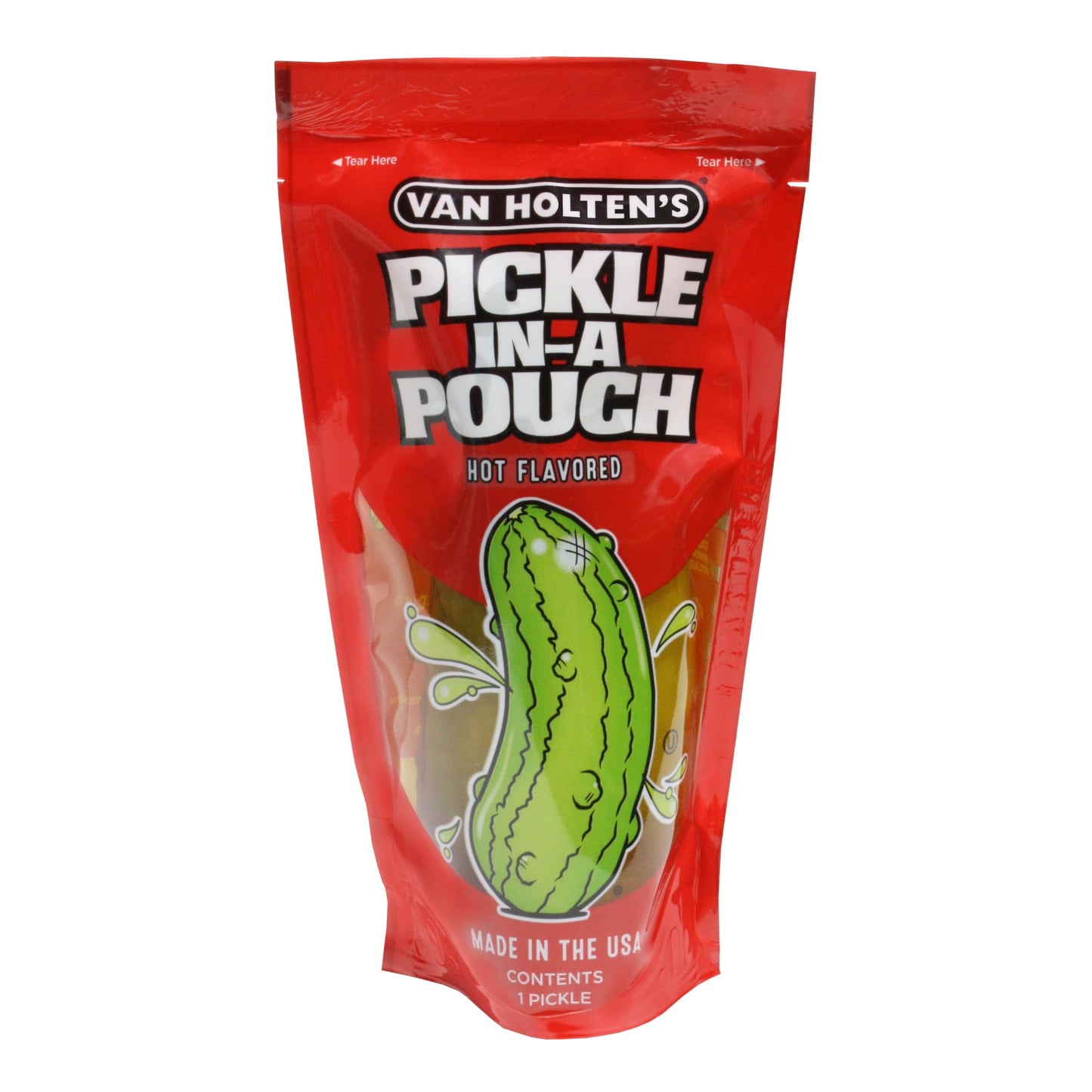 Van Holtens Pickles - Jumbo Hot Pickle-In-A-Pouch - 6 Pack