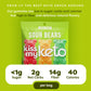 Kiss My Keto Gummies - Low Carb Sour Bears, Vegan Candy, Snack Pack, 32 Count
