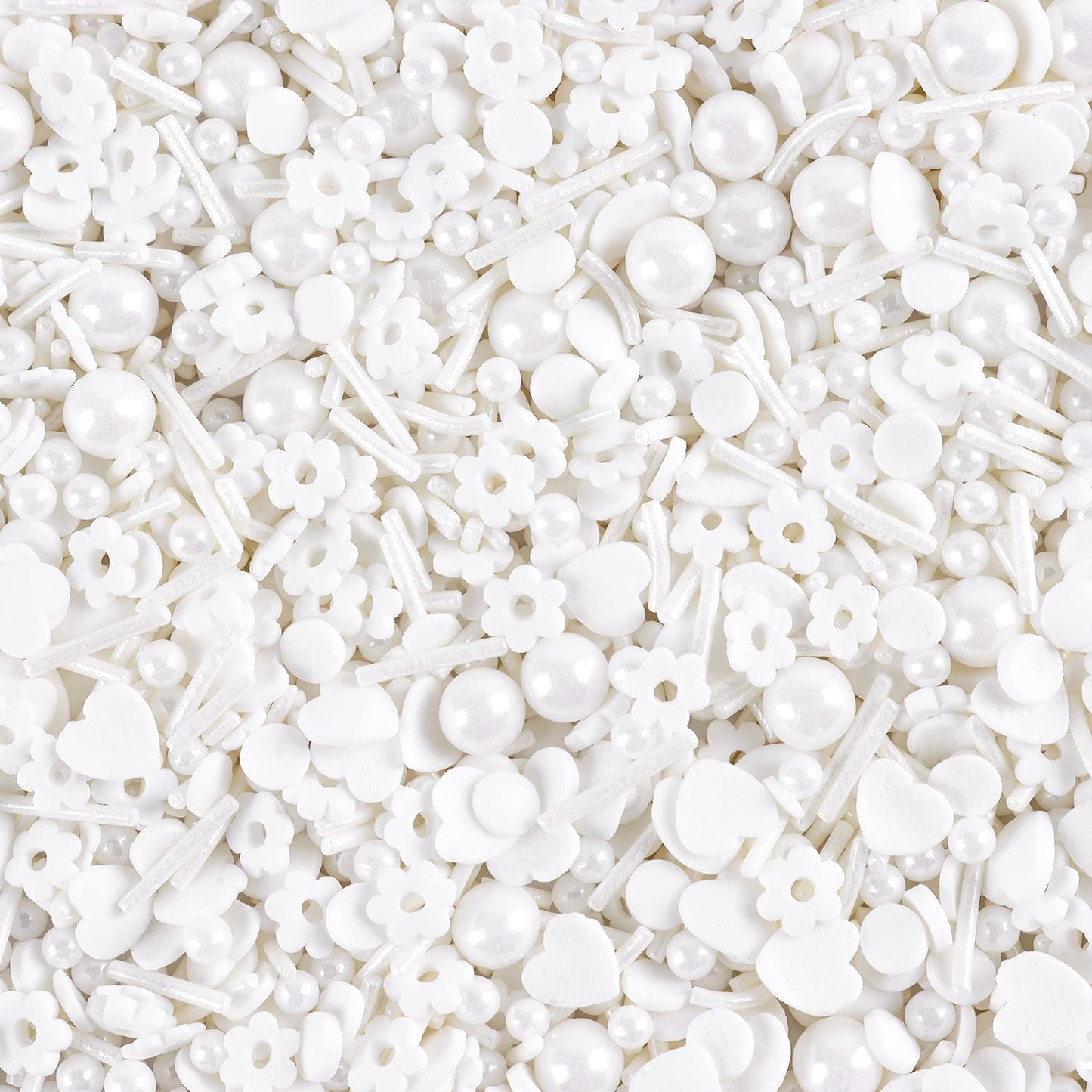 White Sprinkles For Cake Decorating 4.2 Ounce Edible Sprinkles For Cookie Decorating, Cupcake Topper, Ice Cream, Chocolate, Anni