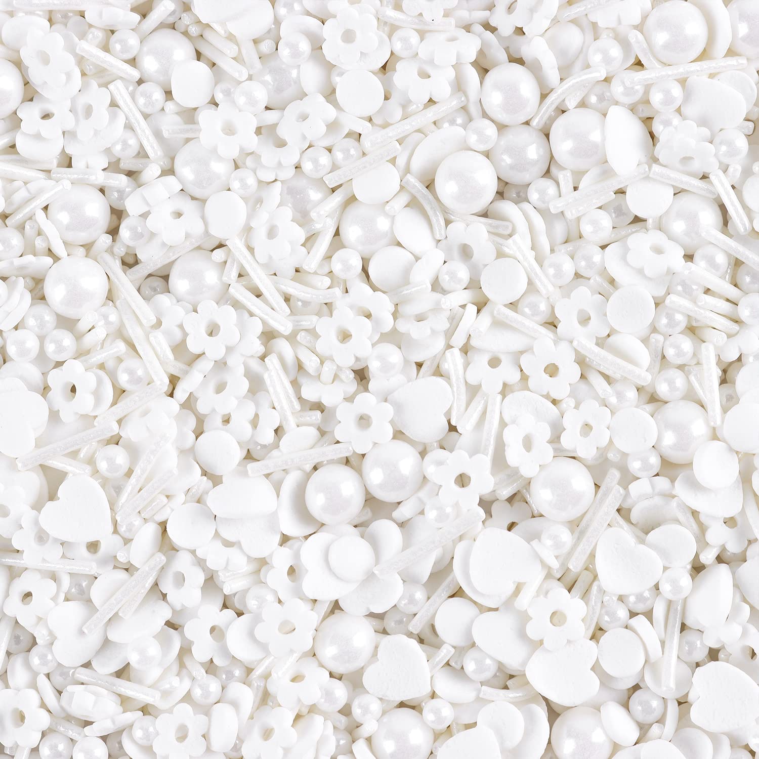 White Sprinkles For Cake Decorating 4.2 Ounce Edible Sprinkles For Cookie Decorating, Cupcake Topper, Ice Cream, Chocolate, Anni