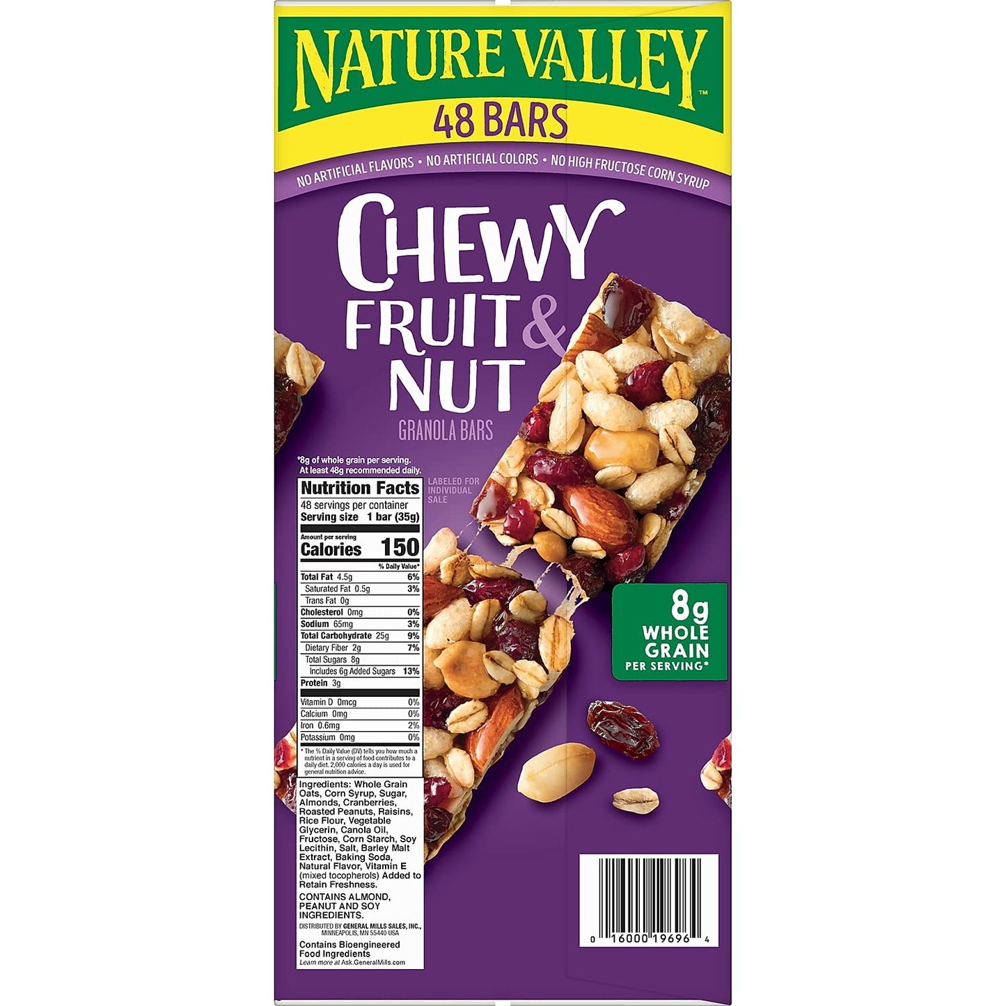 Nature Valley Chewy Fruit And Nut Granola Bars, Trail Mix Snack Bars, 48 Ct, 57.6 Oz