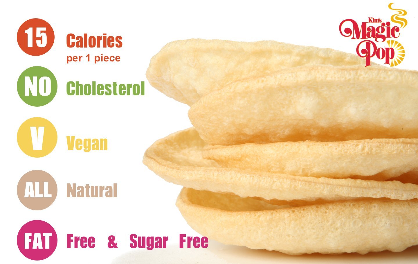 Kim'S Magic Pop Freshly Popped Rice Cakes | Keto, Vegan | Onion Flavor | 12 Pack | Low Carb, Sugar Free, Fat Free, Natural, Mult