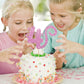 MINUET MINUTE Cat Four Cake Topper, Pink Glitter, Happy 4th Birthday Decoration for Baby Girl