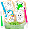 Cookie Decorating kit for Kids Activity Cookies Decorating Kit Coloring Gift For Kids boys girls Food | 4 Jumbo Cookies + 3 Edib