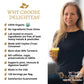 DelighTeas Organic Golden Milk Blend with Cookbook Bundle, 5 Ounce