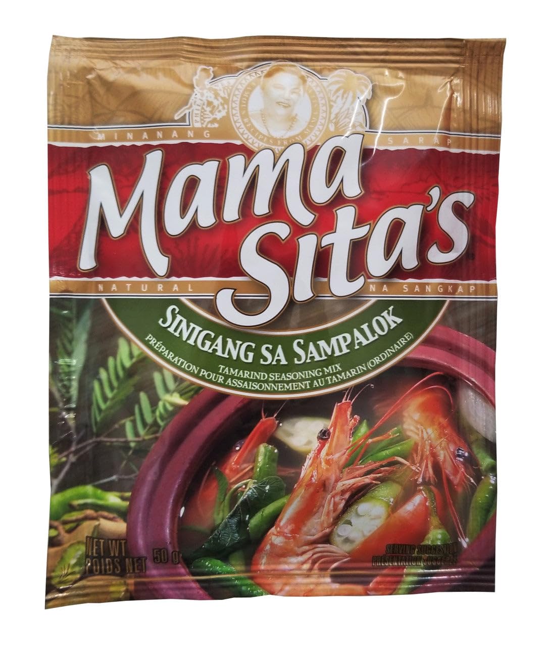 Mama Sita's Sinigang Sa Sampalok Tamarind Seasoning Mix 1.76oz (50g) 1 Pack