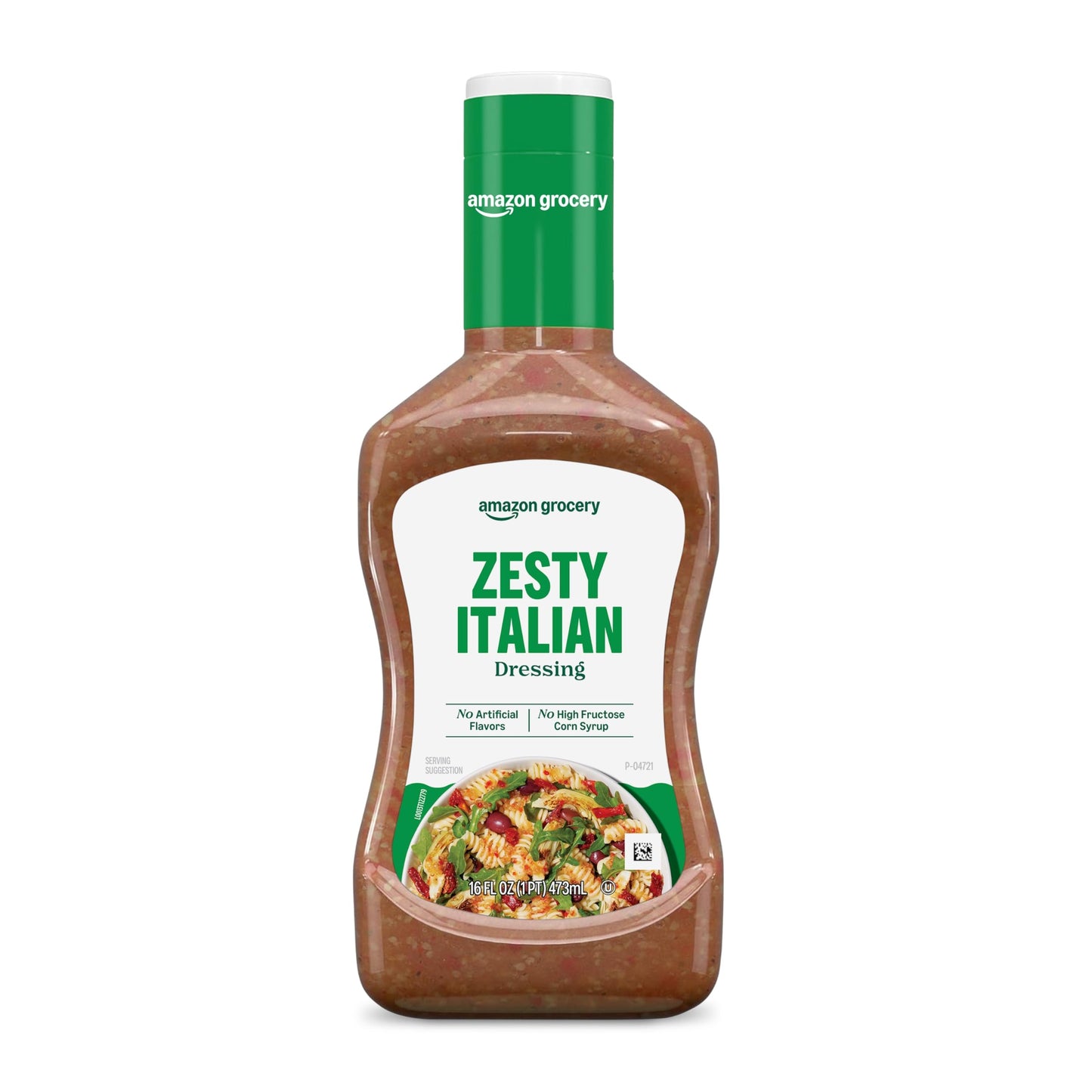 Amazon Grocery Zesty Italian Dressing, 16 Fl Oz, Pack of 1