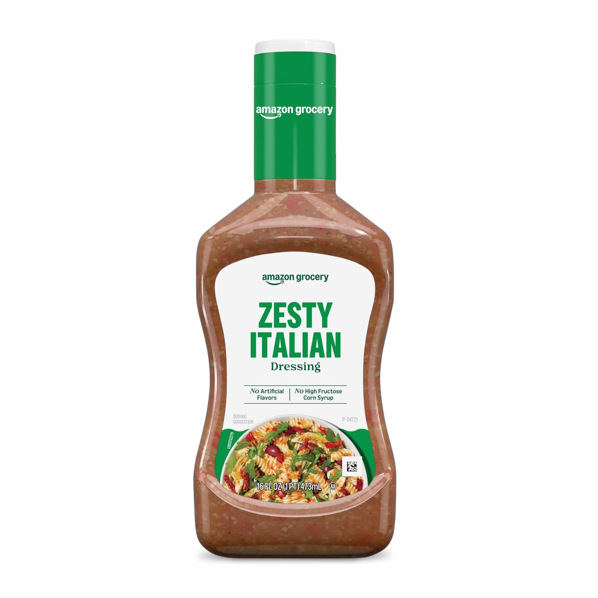 Amazon Grocery Zesty Italian Dressing, 16 Fl Oz, Pack of 1