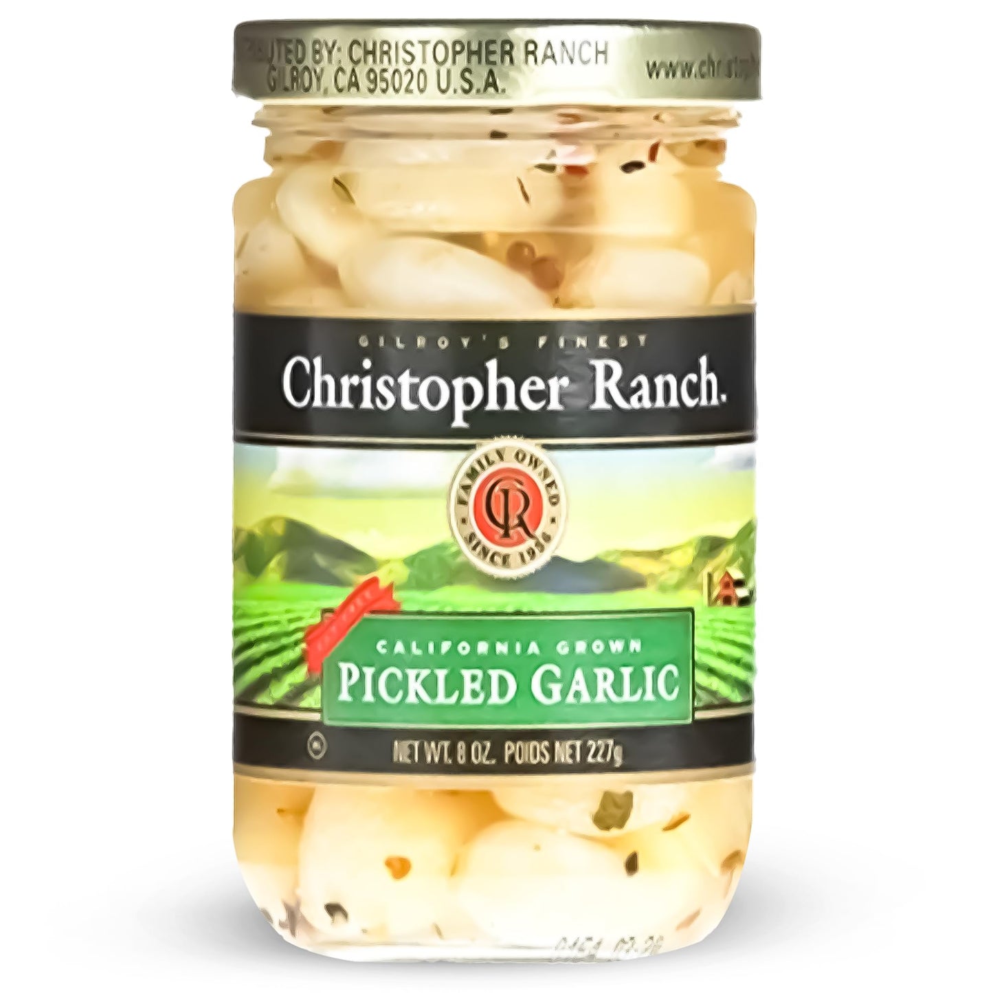 Christopher Ranch Pickled Garlic Cloves, 100% California-Grown, 8 oz Jar