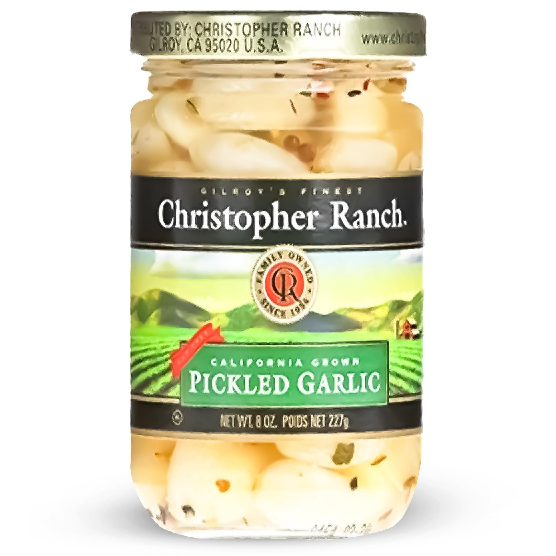 Christopher Ranch Pickled Garlic Cloves, 100% California-Grown, 8 oz Jar