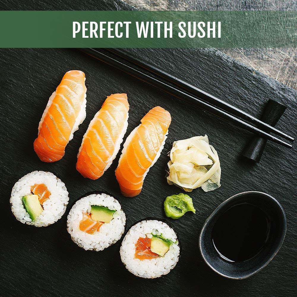 Best Of Thailand Japanese White Pickled Sushi Ginger | No Msg | 2 Jars Of 12Oz Fresh Sliced Young Gari Pickled Ginger In Sweet P