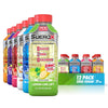 SueroX Zero Sugar Electrolyte Drink, Unique Electrolyte Blend, 12 Pack, 21.3 Fl Oz Each, No Color