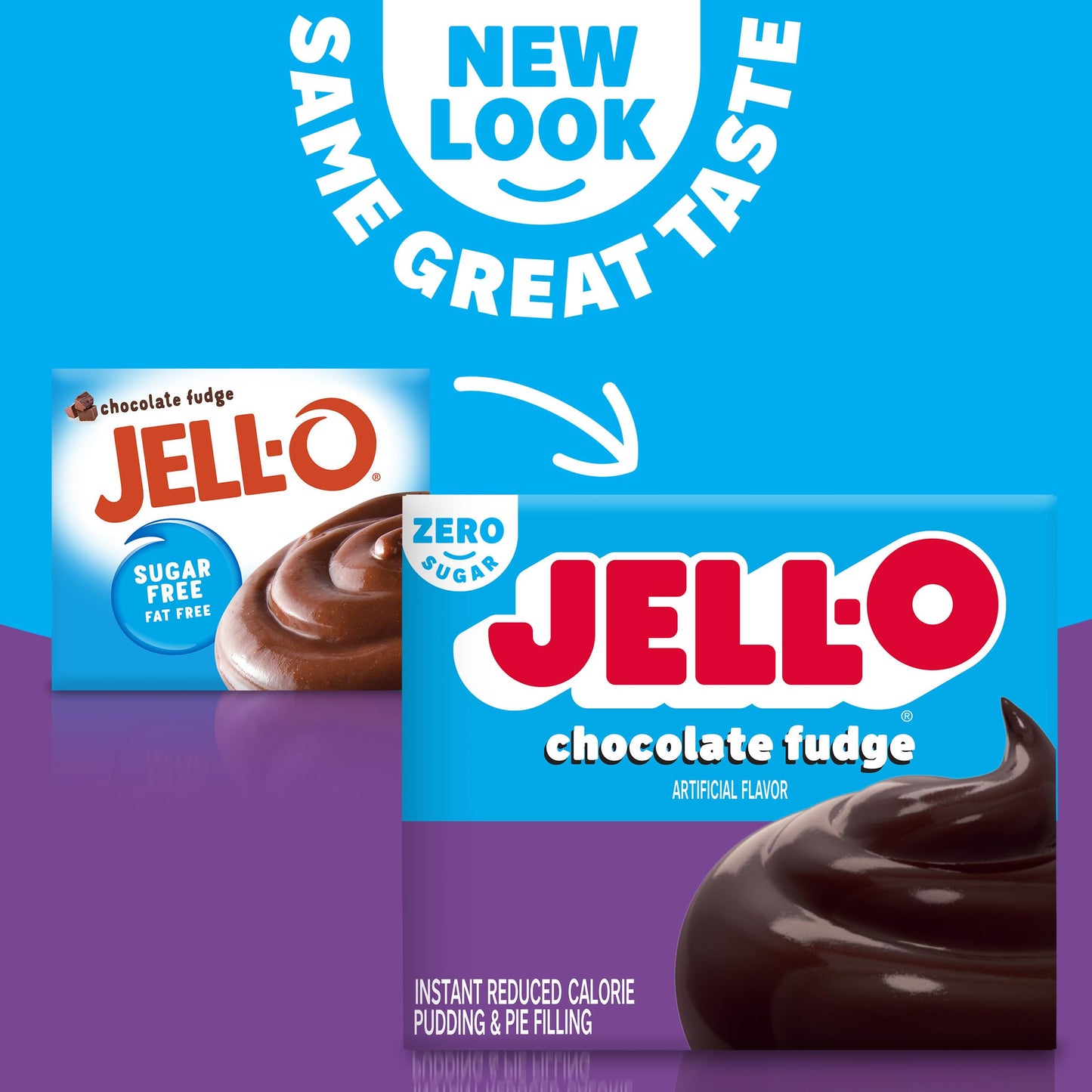Jello Sugar Free Chocolate Fudge Pudding Mix 1.4oz Box(Packaging May Vary)
