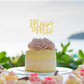 1Pc Miss To Mrs Cake Topper Gold Glitter Wedding Bridal Shower With Ring Cake Decorations For Bridal Shower Wedding Engagement B