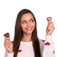 Fruidles Valentine s Milk Fudge Chocolate Hearts, Milk Creamy Chocolaty Hearts, Holiday Treats, Individually Wrapped Foils, Kos