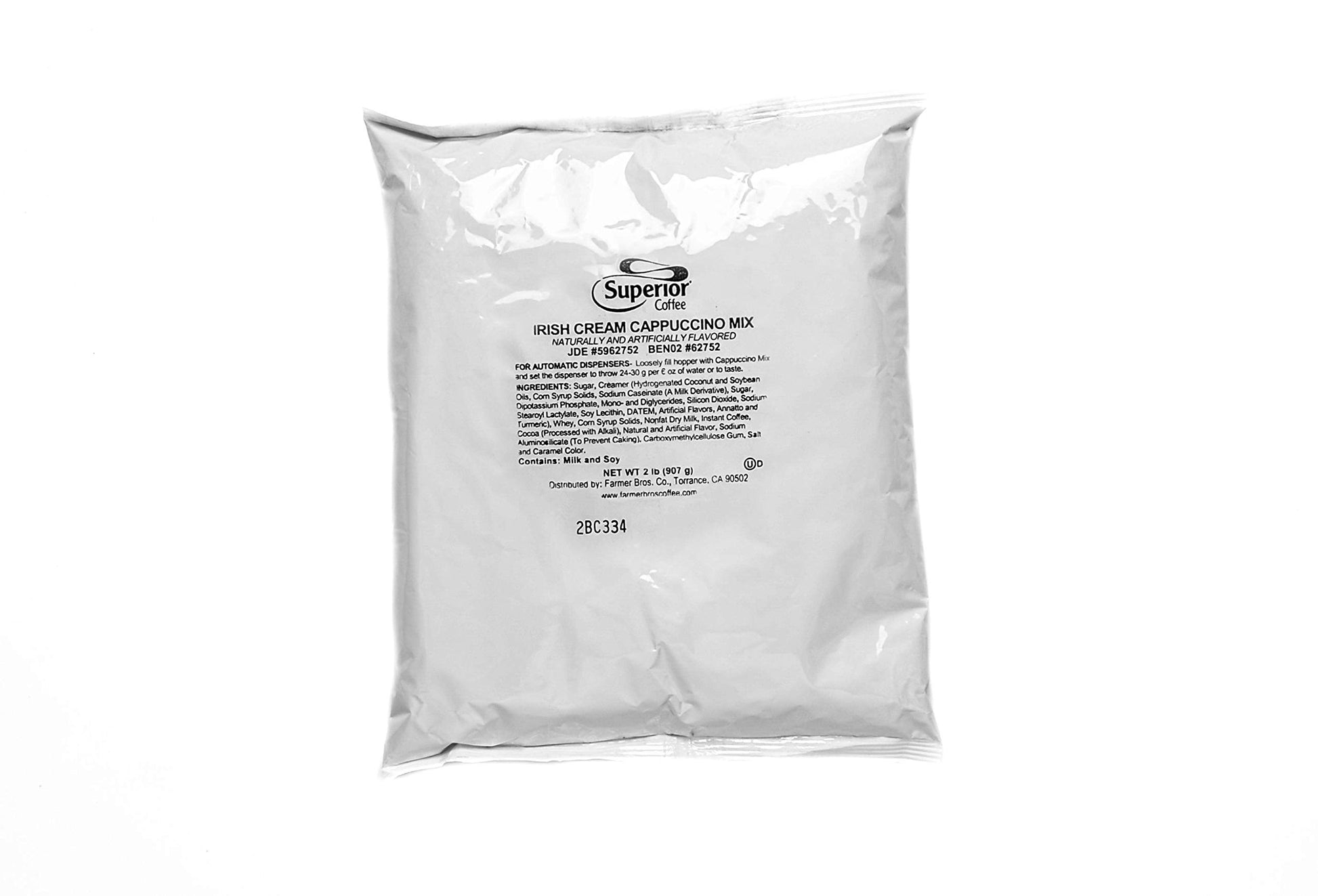 Farmer Brothers Powdered Cappuccino Mix, Irish Cream, 32 oz (Pack of 6)