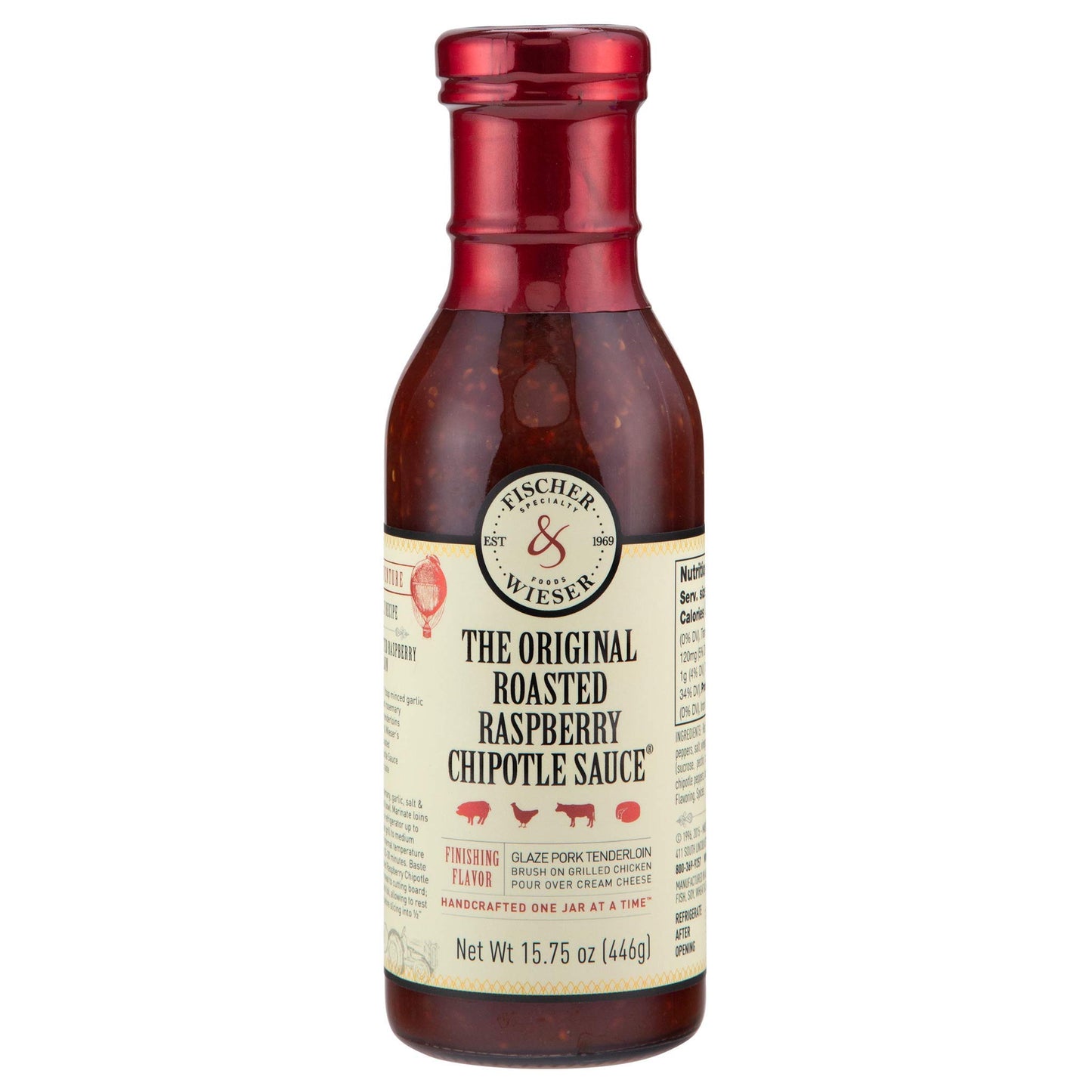 Fischer & Wieser The Original Roasted Raspberry Chipotle Sauce, 15.75 Oz., Pack Of 6