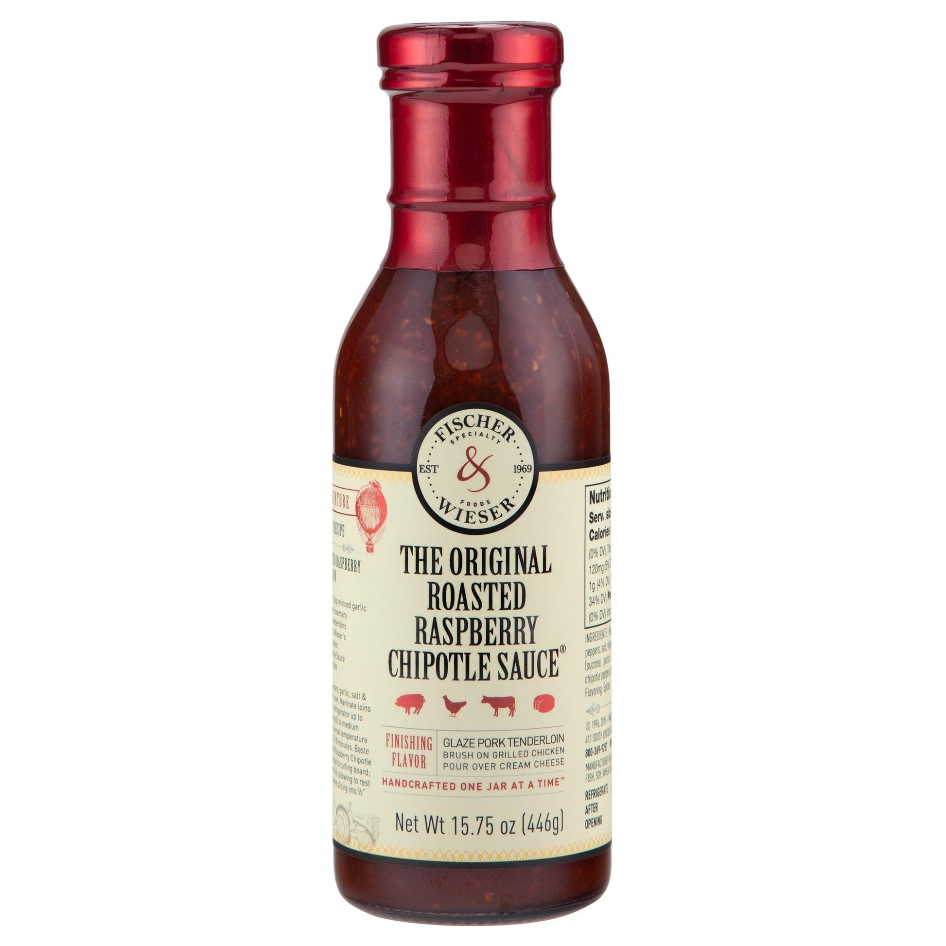 Fischer & Wieser The Original Roasted Raspberry Chipotle Sauce, 15.75 Oz., Pack Of 6