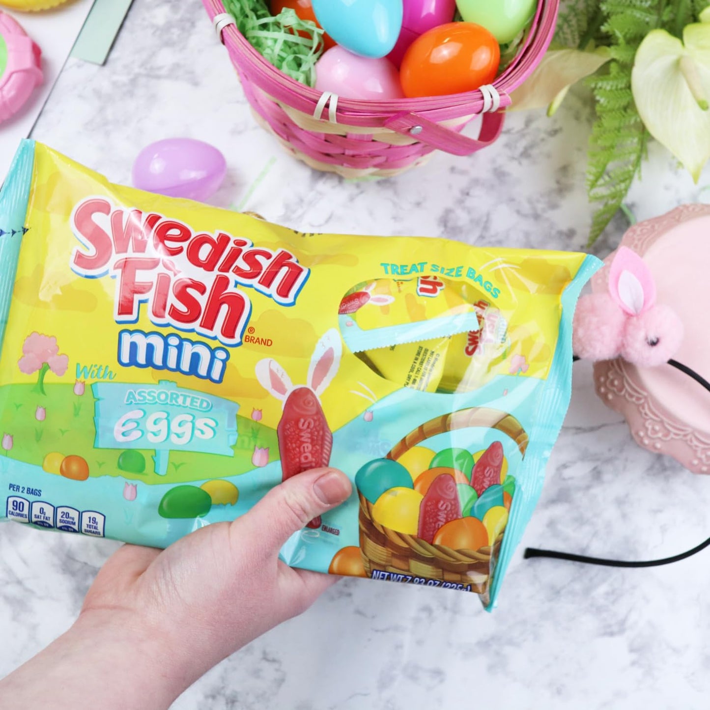 Sweetzo Swedish Fish Easter Candy For Egg Hunts And Basket Stuffers, (Pack Of 2) (Gummies)