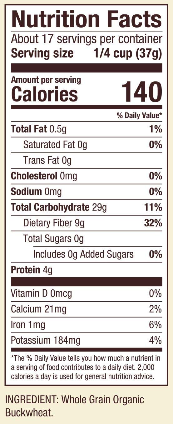 Bob s Red Mill Organic Buckwheat Flour, 22oz (Pack of 4) - Non GMO, Whole Grain, Vegan, Kosher