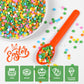 Edible Spring Confetti Sprinkles, Rainbow Sprinkles For Cake Decorating, Funfetti Sprinkles, Round Sprinkles For Spring Cupcakes