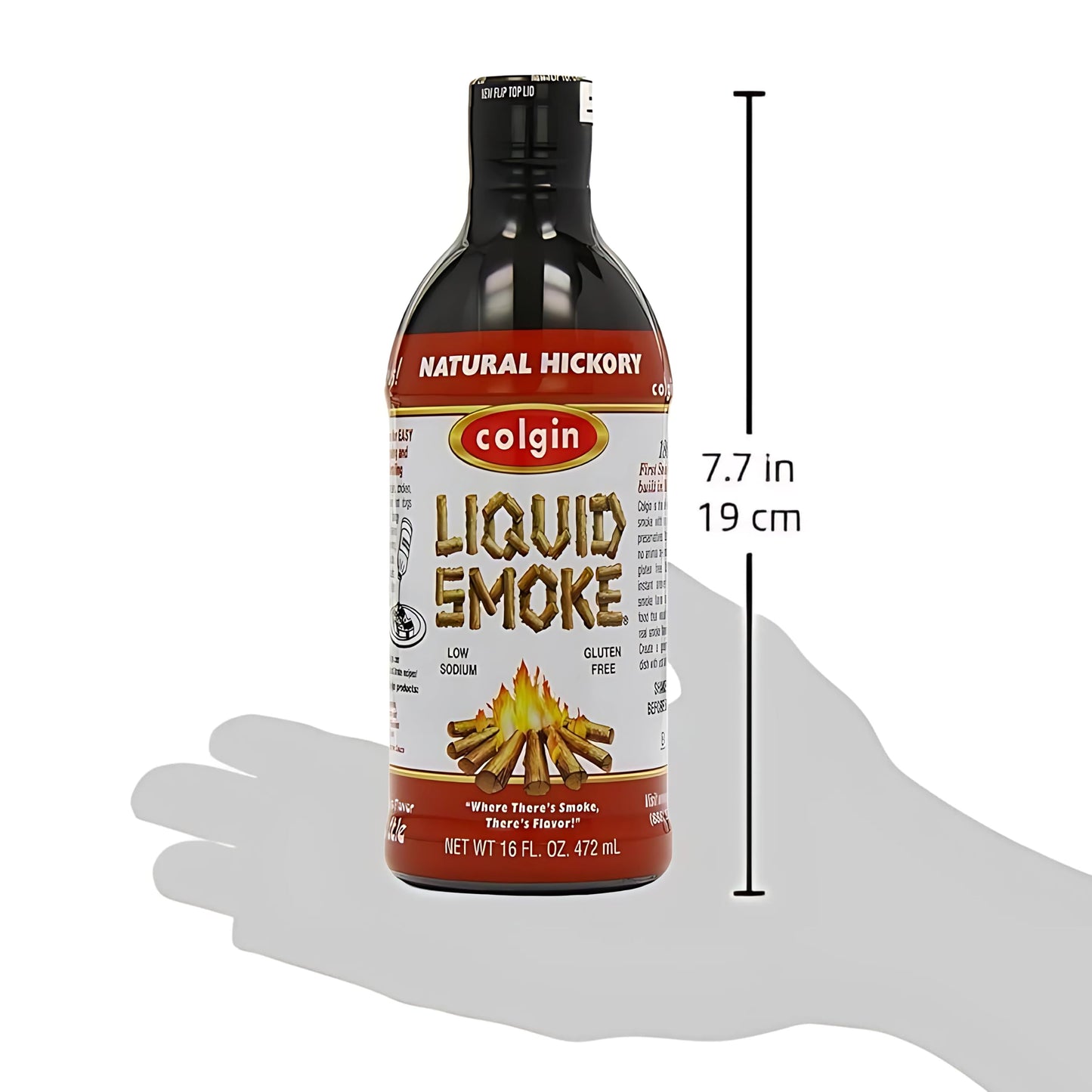 Colgin Authentic Hickory Liquid Smoke (16 Oz) For Home Cooks & Bbq Enthusiasts | Liquid Smoke For Cooking | Rich, Sweet Smoky Flavor For Meats, Sauces, & Marinades | Perfect For Bbq & Cooking (3 Pack)