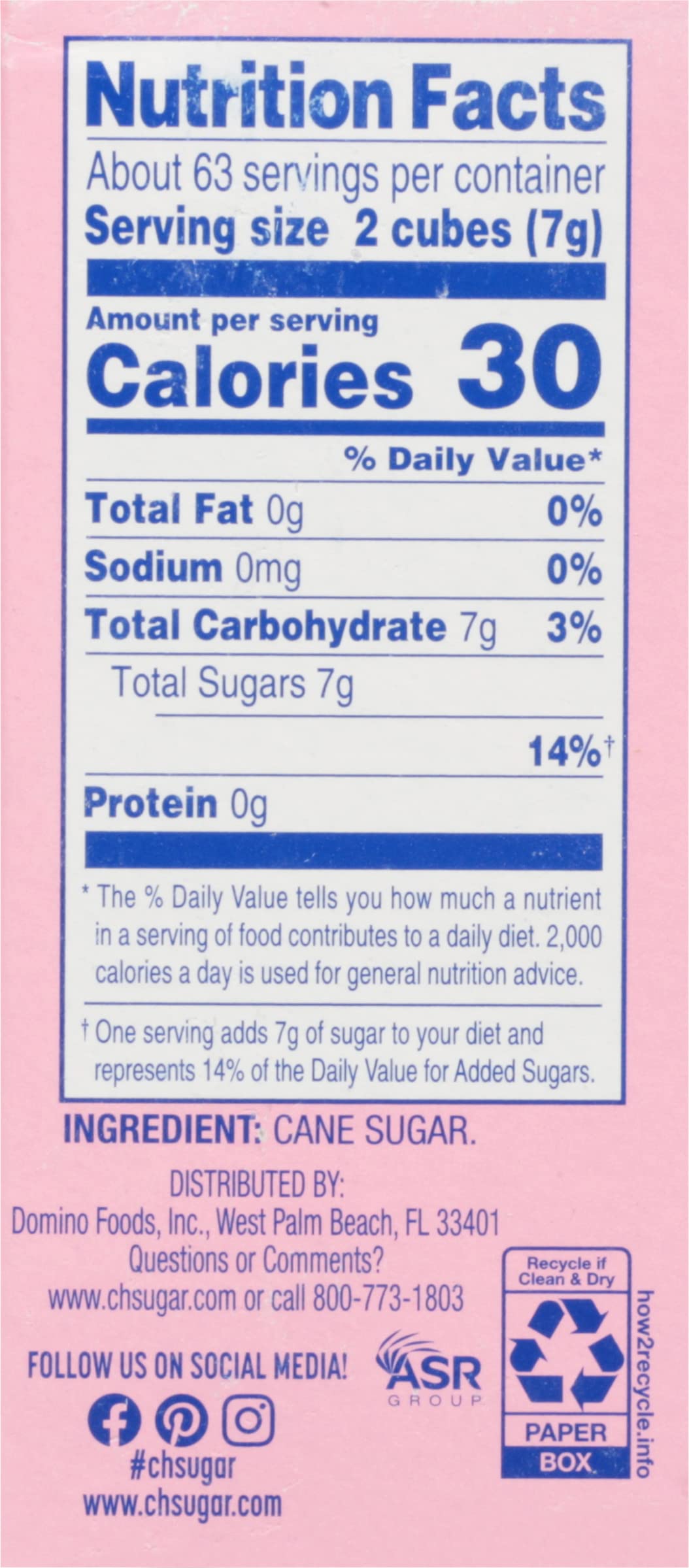 C&H enhanced Pure Cane Sugar Cubes  1 lb Boxes (Pack of 3) - Perfect for Coffee  Tea  Portion Control - Includes Bonus Recipe Card