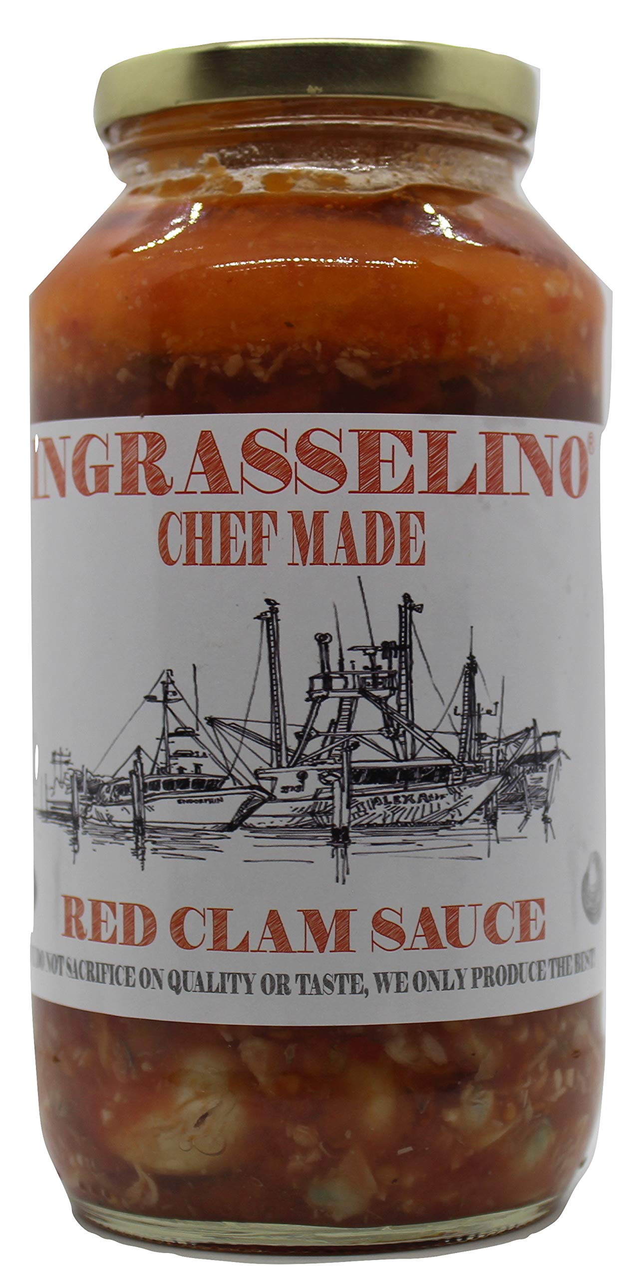 INGRASSELINO Red Clam Sauce (24 oz) 2 pack
