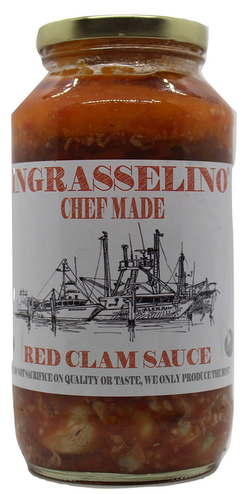INGRASSELINO Red Clam Sauce (24 oz) 2 pack