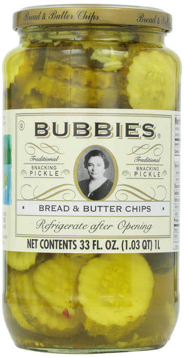 Bubbies, Pickles, Bread & Butter, 33 Oz