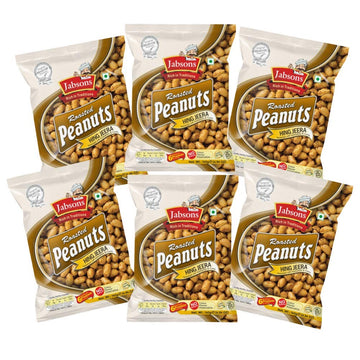 Jabsons Roasted Peanuts Hing Jeera 140G (Pack Of 6)