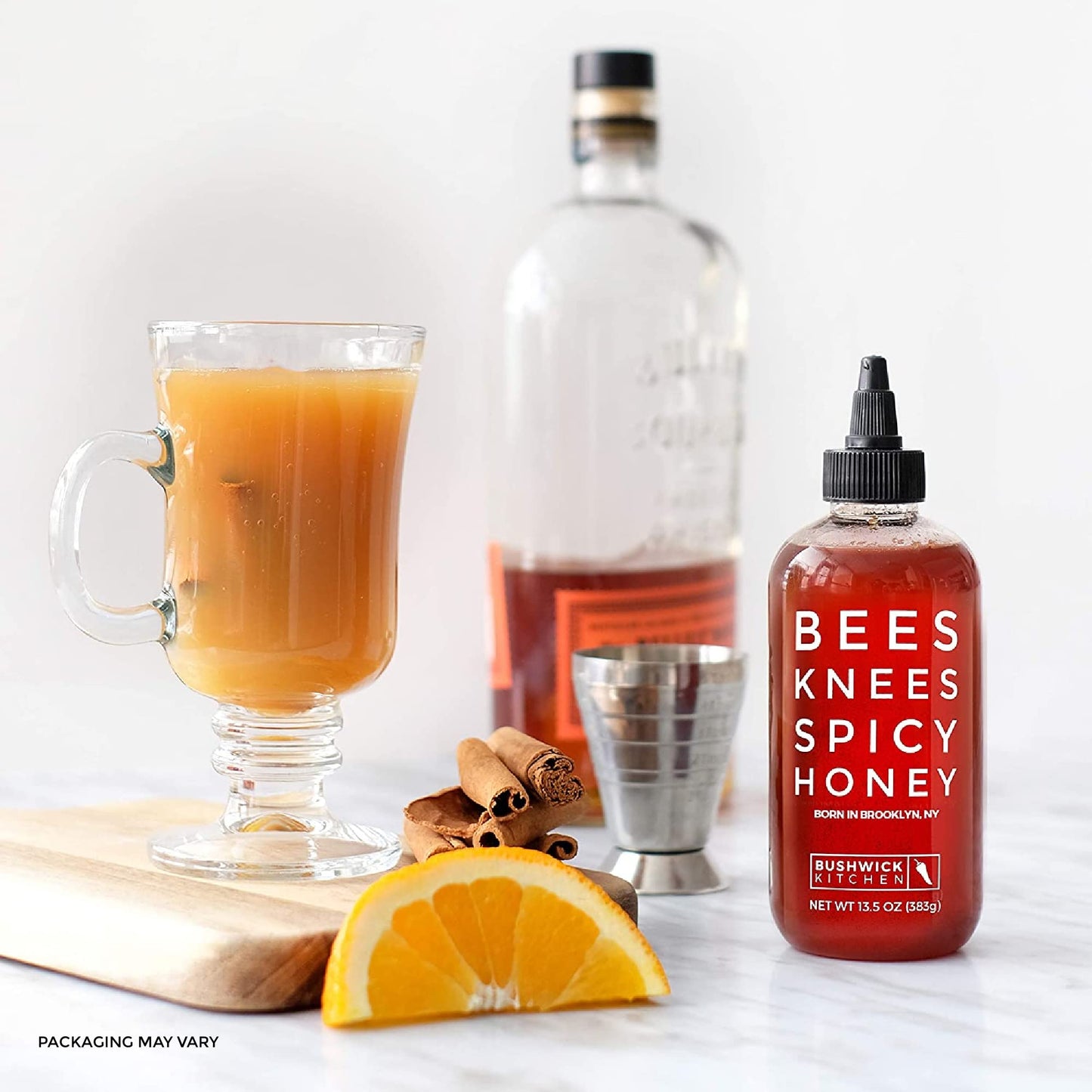 Bushwick Kitchen Bees Knees Honey Sampler Gift Box, Set Includes Spicy Honey, Meyer Lemon Honey, Salted Honey Sauces, Honey Inspired Recipes, Bushwick Kitchen Tea Towel, And Ready-To-Gift Box